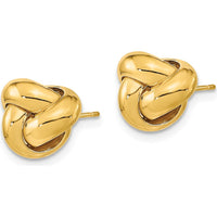 14K Yellow Gold Polished Love Knot Post Earrings by 0