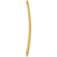 14K Yellow Gold Polished Medical Alert ID Plate with Red Epoxy Enamel - 24.5mm x 5.5mm by Oro Pregiato