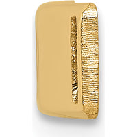 14K Yellow Gold Polished Medical ID Plate with Red Epoxy Enamel - 24.5mm x 5.5mm by Oro Pregiato