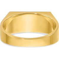 14K Yellow Gold Polished Men's 3-Stone Diamond Ring - 1.05 Carats Total Diamond Weight by IBGoodman