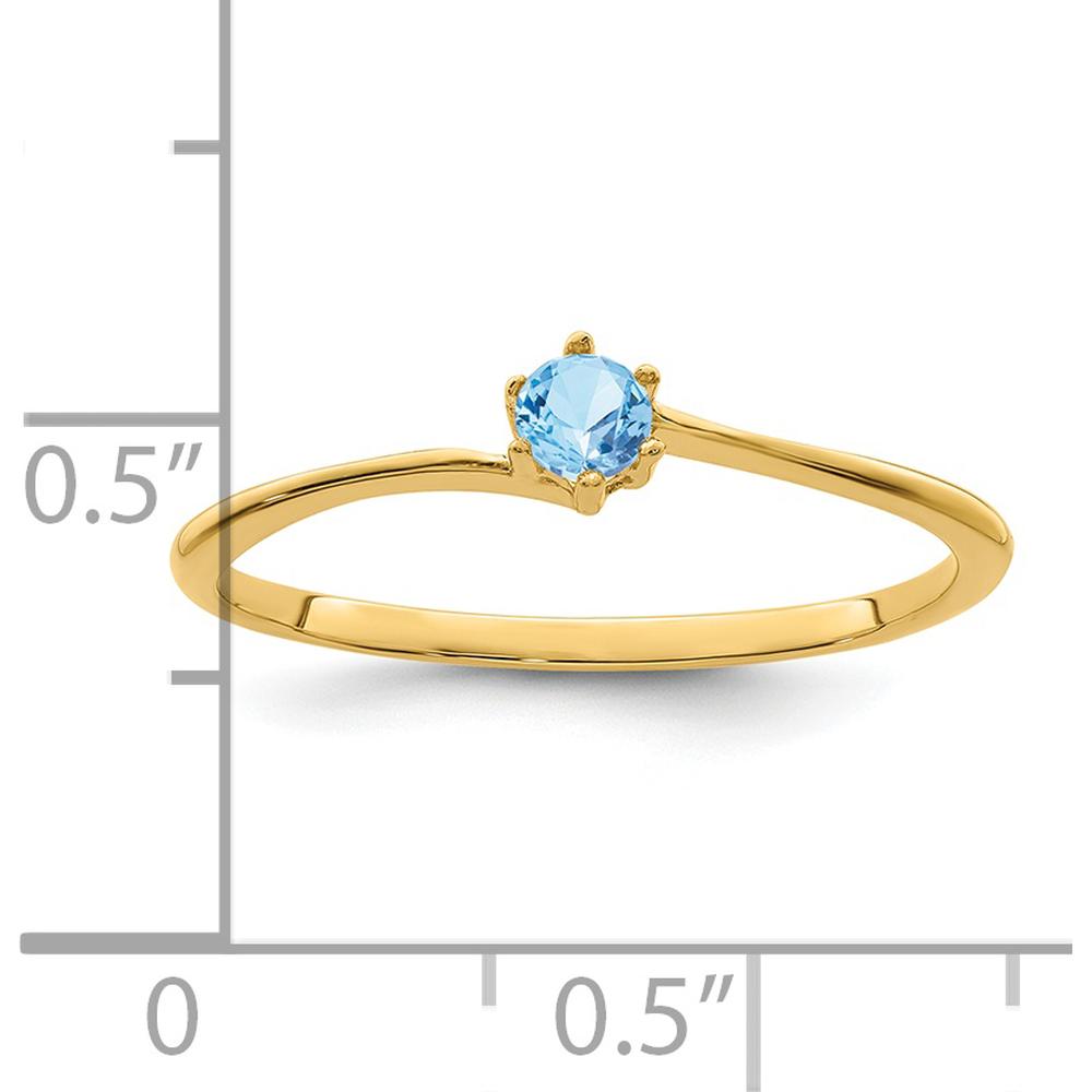 14K Yellow Gold Polished Mother's Ring Mounting for Custom Gemstone Setting by Monteluci Fine Jewelry