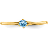 14K Yellow Gold Polished Mother's Ring Mounting for Custom Gemstone Setting by Monteluci Fine Jewelry