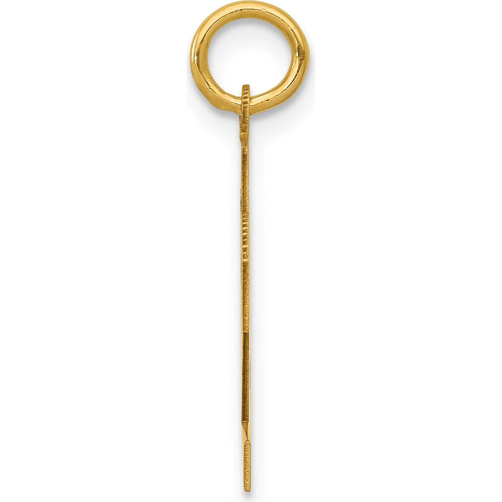 14K Yellow Gold Polished Number 92 Charm - 17.12mm by Oro Pregiato