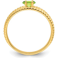 14K Yellow Gold Polished One-Stone Mother's Ring Mounting - 3mm Band Width by Monteluci Fine Jewelry