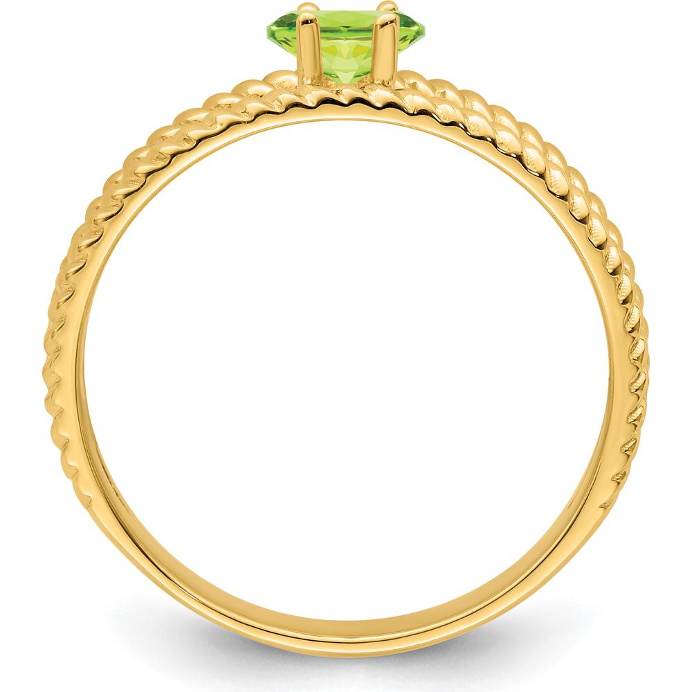 14K Yellow Gold Polished One-Stone Mother's Ring Mounting - 3mm Band Width by Monteluci Fine Jewelry