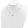 14K Yellow Gold Polished Puffed Sun 16.5" Necklace with 3D Sunburst Pendant by 0