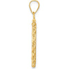 14K Yellow Gold Polished Rope Coin Bezel Pendant with Screw Top - 34mm Length by Numis Coin Jewelry