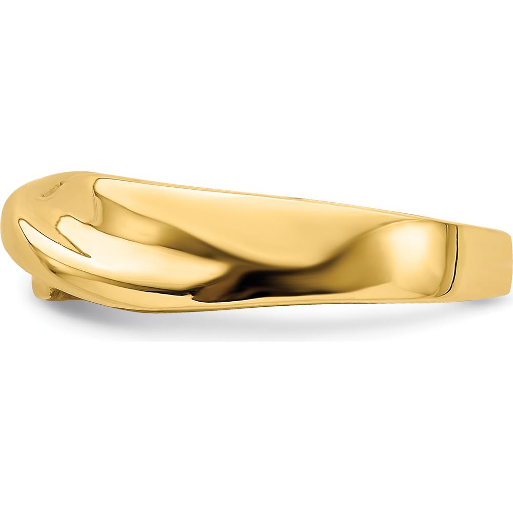 14K Yellow Gold Polished Single Twist Fashion Ring - 2mm to 5mm Band Width by Oro Pregiato