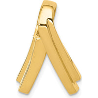 14K Yellow Gold Polished Slide Pendant for Up to 6mm Omega Chains by 0
