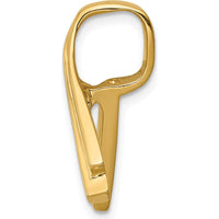 14K Yellow Gold Polished Slide Pendant for Up to 6mm Omega Chains by 0