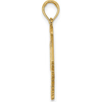 14K Yellow Gold Polished St. Martin Angelfish Pendant Charm - 28.6mm by Oro Pregiato
