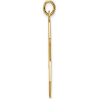 14K Yellow Gold Polished Star of David Pendant - 32mm Length, 29.25mm Charm Length by Oro Pregiato