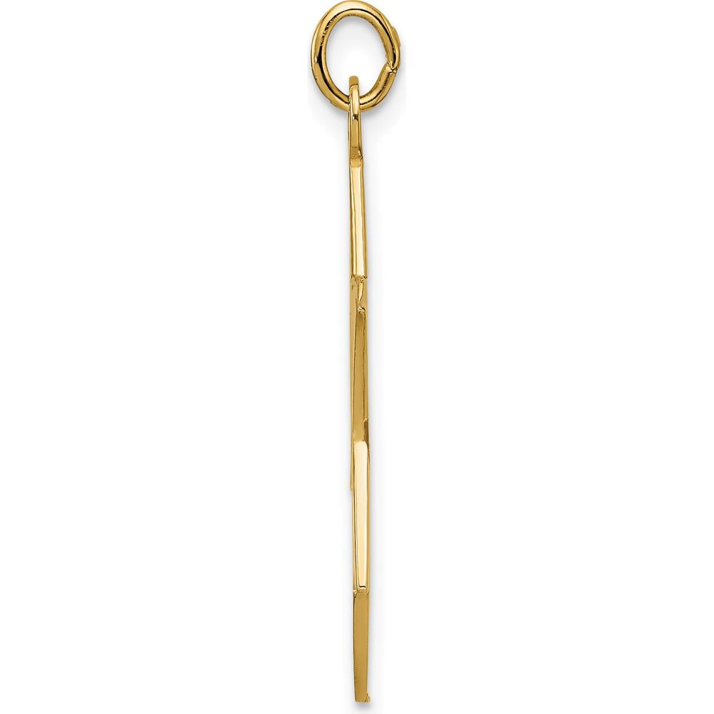 14K Yellow Gold Polished Star of David Pendant - 32mm Length, 29.25mm Charm Length by Oro Pregiato