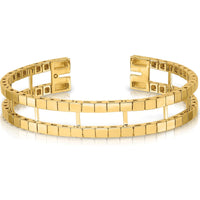 14K Yellow Gold Polished Tennis Jacket Bracelet Mounting - 6.5", 11mm Width by Monteluci Fine Jewelry