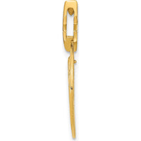 14K Yellow Gold Polished Three Wise Men and North Star Slide Pendant - 25.5mm Length by Oro Pregiato