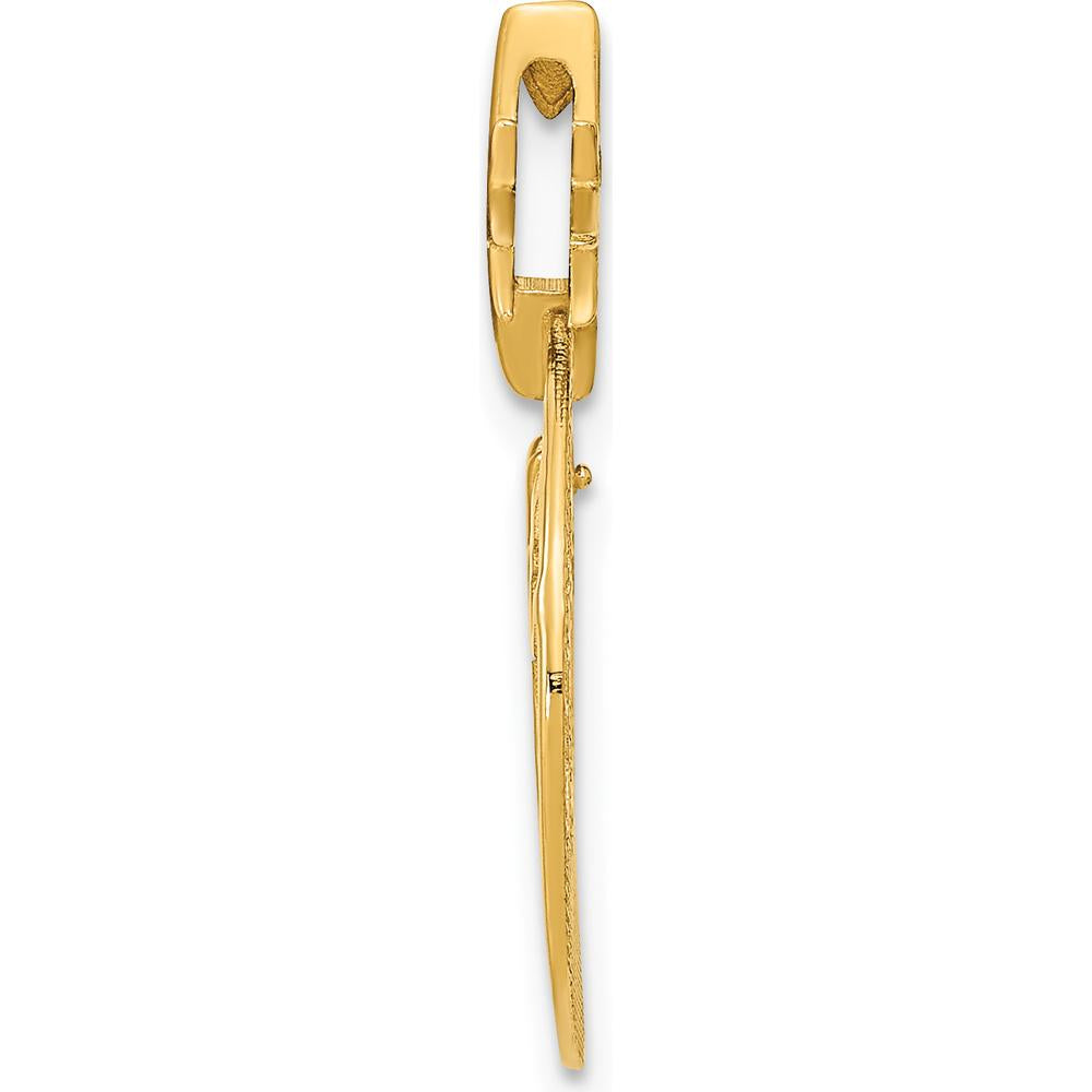 14K Yellow Gold Polished Three Wise Men and North Star Slide Pendant - 25.5mm Length by Oro Pregiato