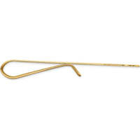 14K Yellow Gold Polished Tie Bar - 50mm Solid Engravable Men's Accessory by Oro Pregiato