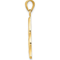14K Yellow Gold Polished Trinity Knot Pendant - Elegant Symbolic Design by Oro Pregiato