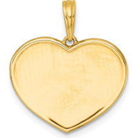 14K Yellow Gold Polished White Enamel Paw in Pink Heart Charm by Oro Pregiato
