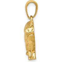 14K Yellow Gold Pot Belly Pig Pendant - Polished Finish by Oro Pregiato