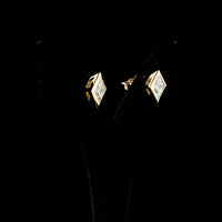 14K Yellow Gold Princess Cut Diamond Bezel Set Stud Earrings - 3.52 Carat Total Weight Lab Grown Diamonds (E-F Color, VVS1 Clarity) with IGI Certification - Covaloro Fine Jewelry