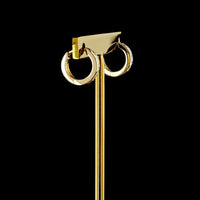 14K Yellow Gold Princess-Cut Lab Diamond Huggie Earrings - Channel Set, 0.55 Carat Total Diamond Weight, E-F VS1 - Covaloro Fine Jewelry