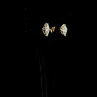 14K Yellow Gold Princess Cut Lab Diamond Stud Earrings - 4.15 Carat Total Weight, E-F Color, VS1 Clarity - Covaloro Fine Jewelry