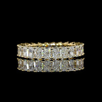 14K Yellow Gold Radiant Cut Diamond Eternity Band with Prong Set Lab-Grown Diamonds - 2.92 Carat Total Weight - Covaloro Fine Jewelry