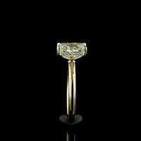 14K Yellow Gold Radiant Cut Lab Diamond Hidden Halo Ring with IGI Certified E VVS2 Center - 2.17 Carat Total Diamond Weight - Covaloro Fine Jewelry