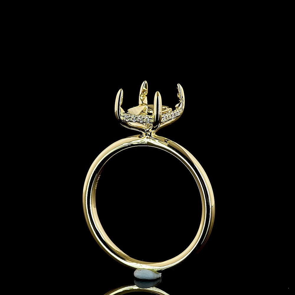 14K Yellow Gold Radiant Cut Lab Diamond Ring with North-South Hidden Halo - 2.65 Carat Total Weight, GIA Certified E VVS2 - Covaloro Fine Jewelry