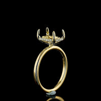 14K Yellow Gold Radiant Cut Lab Diamond Ring with North-South Hidden Halo - 2.65 Carat Total Weight, GIA Certified E VVS2 - Covaloro Fine Jewelry