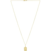 14K Yellow Gold Rectangle Sun & Stars Pendant Necklace on 18" Chain - 2.83g by Orozza Fine Jewelry