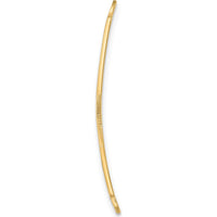 14K Yellow Gold Red Enameled Oval Medical ID Plate - Engravable, Polished Finish by Oro Pregiato
