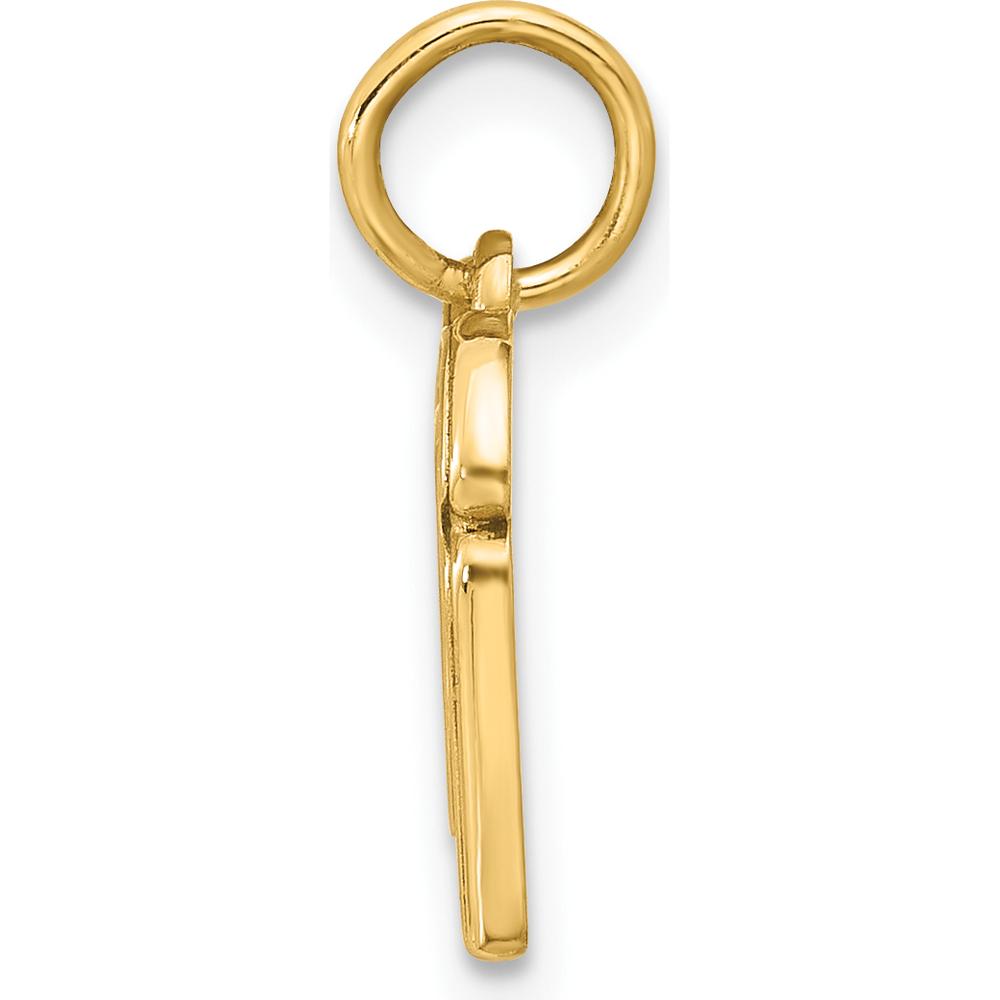 14K Yellow Gold Red Enameled Toast and Jam Pendant Charm by Oro Pregiato