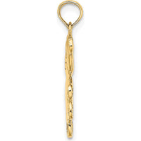 14K Yellow Gold Reversible 3D Teddy Bear Charm Pendant - Playful Luxury Design by Oro Pregiato