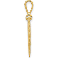 14K Yellow Gold Reversible Heart Pendant Engraved "For A Special Grandma / So Many Hearts" - 21mm Length by Oro Pregiato