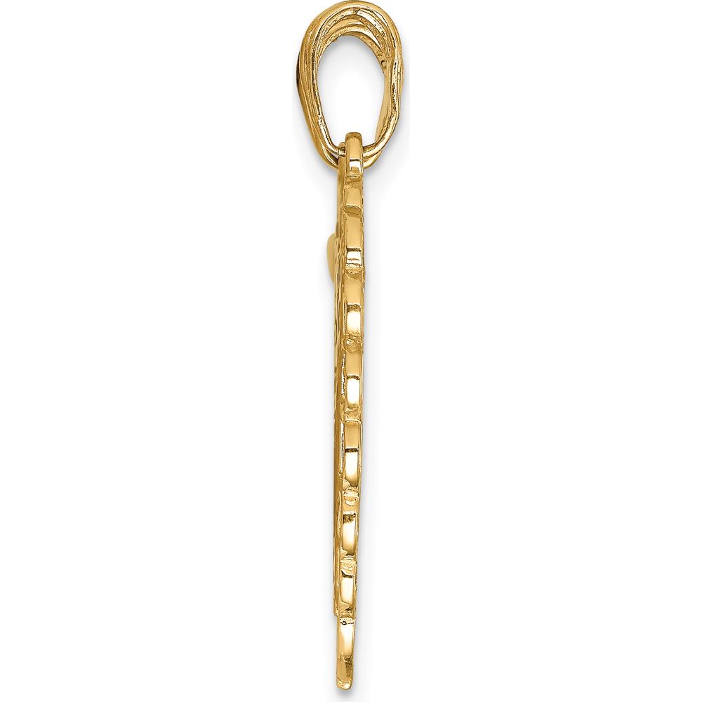14K Yellow Gold Reversible Mizpah 2-Piece Break-Apart Charm Pendant by Oro Pregiato