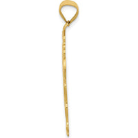 14K Yellow Gold Reversible Passion Cross Pendant - 36mm x 20mm by Oro Pregiato