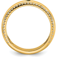 14K Yellow Gold Ring with Green Birthstone and Diamond Accent - 0.15 Carat Total Diamond Weight by Oro Pregiato