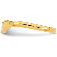 14K Yellow Gold Ring with Round Diamond and Customizable Birthstone Setting by Oro Pregiato