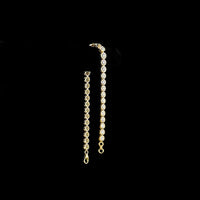14K Yellow Gold Riviera Bracelet with Bezel Set Graduated Round Lab Diamonds - 6.64 Carats Total Diamond Weight - Covaloro Fine Jewelry