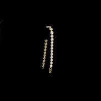 14K Yellow Gold Riviera Bracelet with Bezel Set Round Lab Diamonds - 6.19 Carat Total Weight - Covaloro Fine Jewelry