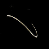 14K Yellow Gold Riviera Necklace with 19.2 Carats of Bezel-Set Round Lab Diamonds - E-F VS Quality - Covaloro Fine Jewelry