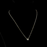 14K Yellow Gold Round Bezel Set Solitaire Pendant with 0.52 Carat Lab-Grown Brilliant Cut Diamond - E-F Color VS1 Clarity - Covaloro Fine Jewelry