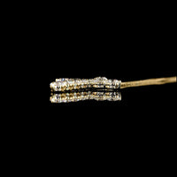 14K Yellow Gold Round Brilliant Cut Lab Diamond Cross Pendant - 2.94 Carat Total Weight with 11 E-F VS1 Stones - Covaloro Fine Jewelry