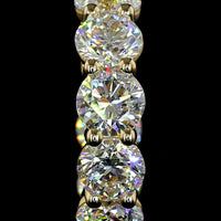 14K Yellow Gold Round Brilliant Cut Lab Diamond Huggie Earrings - 3.10 Carat Total Weight (E-F Color, VS1 Clarity) - Covaloro Fine Jewelry