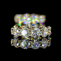 14K Yellow Gold Round Brilliant Cut Lab Diamond Huggie Earrings - 3.10 Carat Total Weight (E-F Color, VS1 Clarity) - Covaloro Fine Jewelry