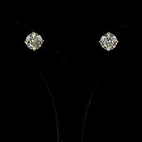 14K Yellow Gold Round Brilliant Cut Lab Diamond Stud Earrings - 6.38 Carat Total Diamond Weight, E-F Color, VS1 Clarity - Covaloro Fine Jewelry