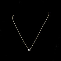 14K Yellow Gold Round Brilliant Solitaire Pendant with 1.01 Carat Lab Grown D VS1 Diamond - Covaloro Fine Jewelry