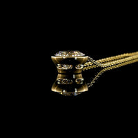 14K Yellow Gold Round Brilliant Solitaire Pendant with Bezel Set Lab Diamond - 6.04 Carat Total Weight, IGI Certified E-F Color VS1 Clarity - Covaloro Fine Jewelry